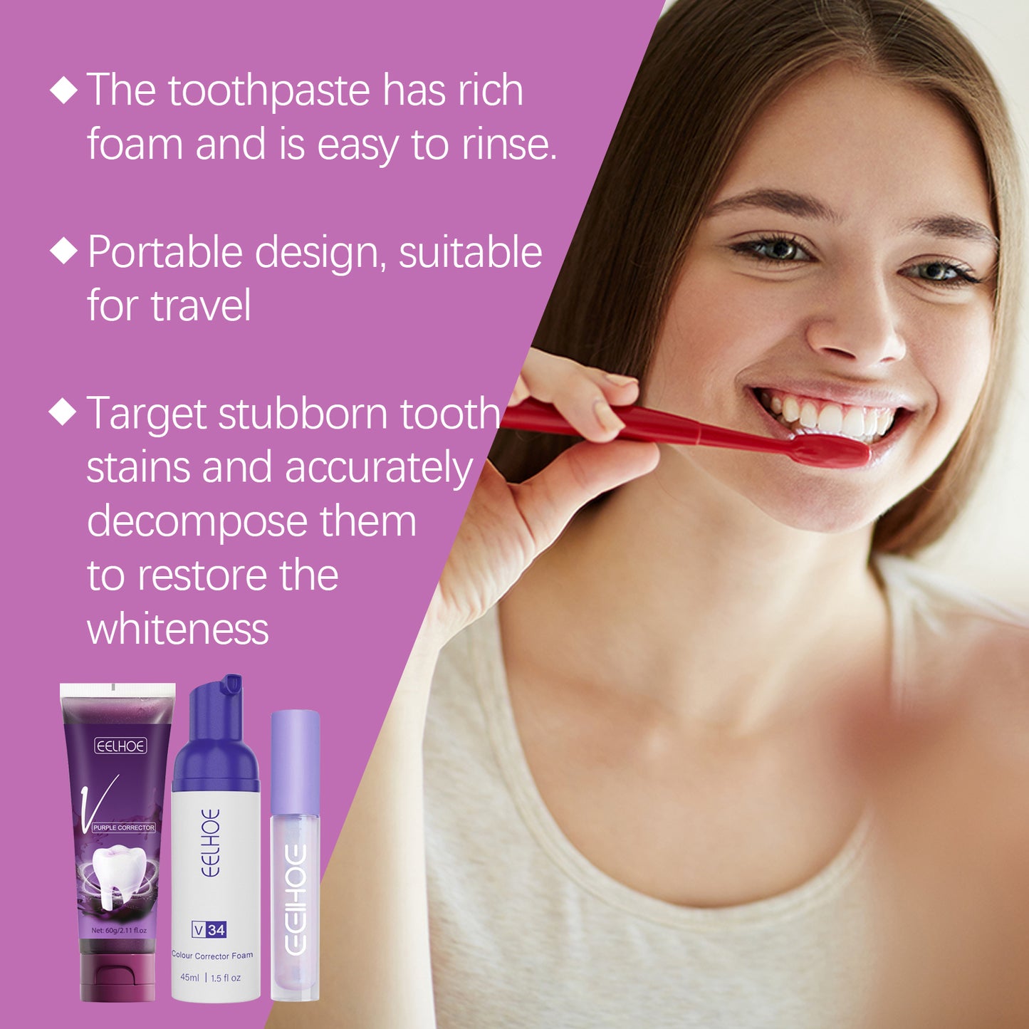 Dental Care Set Portable Home Clean Breath Care Dental Care Set