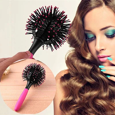 3D Round Hair Brushes Comb Salon make up 360 degree Hair Comb