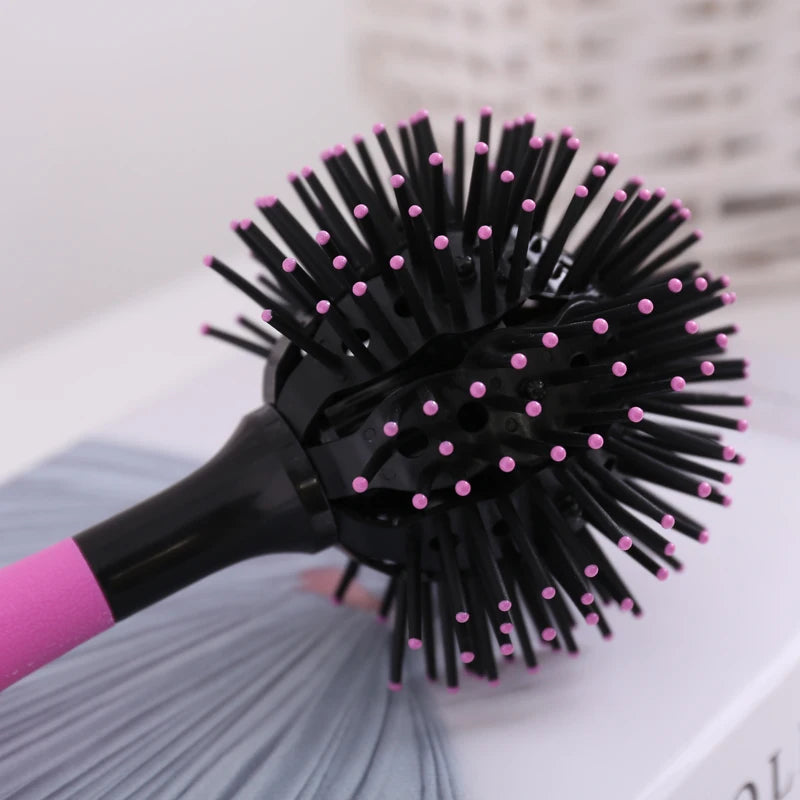3D Round Hair Brushes Comb Salon make up 360 degree Hair Comb