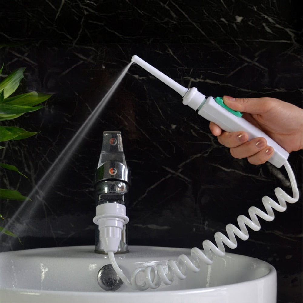 Water Dental Flosser Faucet Oral Irrigator Water Jet Floss Dental Irrigator