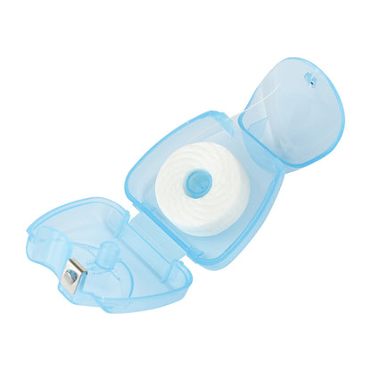 50m Mint-Flavored Dental Floss Blue Triangle Boxed Disposable Dental