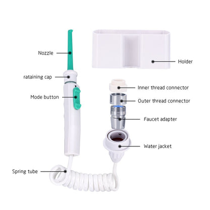 Water Dental Flosser Faucet Oral Irrigator Water Jet Floss Dental Irrigator